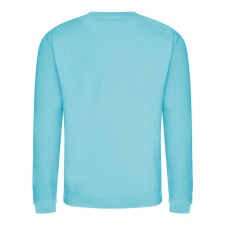 Just Hoods Uniszex hagyományos szabású kereknyakú pulóver AWJH030, Turquoise Surf-2XL férfi pulóver, kardigán