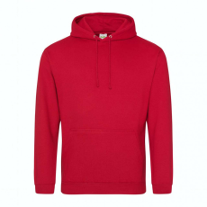 Just Hoods Uniszex kapucnis pulóver Just Hoods AWJH001 College Hoodie -4XL, Fire Red
