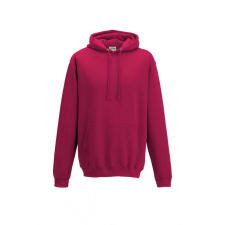 Just Hoods Uniszex kapucnis pulóver Just Hoods AWJH001 College Hoodie -L, Hot Pink női pulóver, kardigán