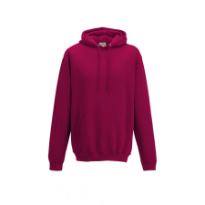 Just Hoods Uniszex kapucnis pulóver Just Hoods AWJH001 College Hoodie -S, Cranberry női pulóver, kardigán