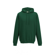 Just Hoods Uniszex kapucnis pulóver Just Hoods AWJH001 College Hoodie -S, Forest Green