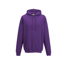 Just Hoods Uniszex kapucnis pulóver Just Hoods AWJH001 College Hoodie -S, Purple