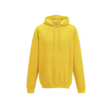 Just Hoods Uniszex kapucnis pulóver Just Hoods AWJH001 College Hoodie -XS, Sun Yellow