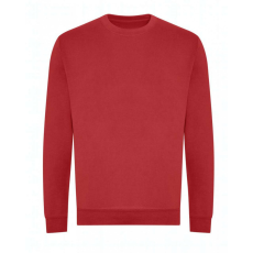 Just Hoods Uniszex kapucnis pulóver Just Hoods AWJH230 Organic Sweat -XS, Fire Red