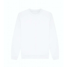 Just Hoods Uniszex kereknyakú organikus pulóver AWJH230, Arctic White-S