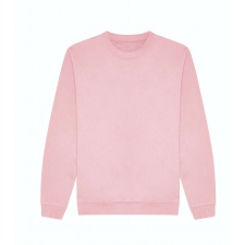 Just Hoods Uniszex kereknyakú organikus pulóver AWJH230, Baby Pink-XL férfi pulóver, kardigán