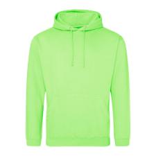 Just Hoods Uniszex laza szabású kapucnis pulóver AWJH001, Apple Green-S férfi pulóver, kardigán