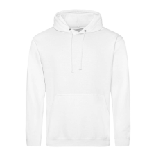 Just Hoods Uniszex laza szabású kapucnis pulóver AWJH001, Arctic White-3XL férfi pulóver, kardigán