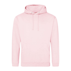 Just Hoods Uniszex laza szabású kapucnis pulóver AWJH001, Baby Pink-XL
