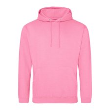 Just Hoods Uniszex laza szabású kapucnis pulóver AWJH001, Candyfloss Pink-M férfi pulóver, kardigán
