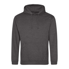 Just Hoods Uniszex laza szabású kapucnis pulóver AWJH001, Charcoal-M férfi pulóver, kardigán