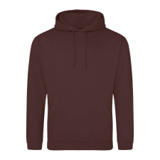Just Hoods Uniszex laza szabású kapucnis pulóver AWJH001, Chocolate Fudge Brownie-L férfi pulóver, kardigán
