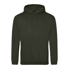 Just Hoods Uniszex laza szabású kapucnis pulóver AWJH001, Combat Green-2XL