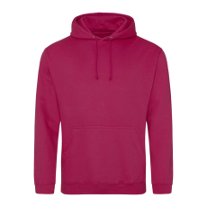 Just Hoods Uniszex laza szabású kapucnis pulóver AWJH001, Cranberry-S