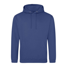Just Hoods Uniszex laza szabású kapucnis pulóver AWJH001, Denim Blue-M