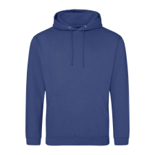 Just Hoods Uniszex laza szabású kapucnis pulóver AWJH001, Denim Blue-XS férfi pulóver, kardigán