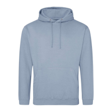 Just Hoods Uniszex laza szabású kapucnis pulóver AWJH001, Dusty Blue-XL