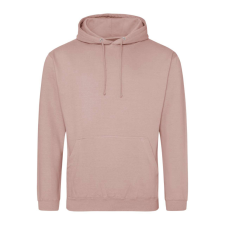 Just Hoods Uniszex laza szabású kapucnis pulóver AWJH001, Dusty Pink-L férfi pulóver, kardigán