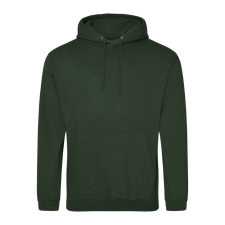 Just Hoods Uniszex laza szabású kapucnis pulóver AWJH001, Forest Green-XS férfi pulóver, kardigán