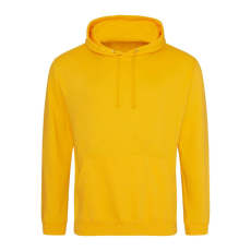 Just Hoods Uniszex laza szabású kapucnis pulóver AWJH001, Gold-L