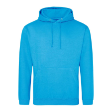 Just Hoods Uniszex laza szabású kapucnis pulóver AWJH001, Hawaiian Blue-2XL férfi pulóver, kardigán