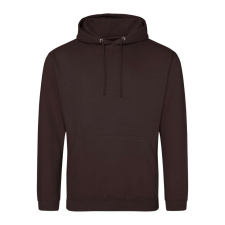 Just Hoods Uniszex laza szabású kapucnis pulóver AWJH001, Hot Chocolate-3XL férfi pulóver, kardigán