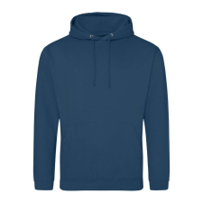 Just Hoods Uniszex laza szabású kapucnis pulóver AWJH001, Ink Blue-XS férfi pulóver, kardigán