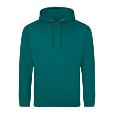 Just Hoods Uniszex laza szabású kapucnis pulóver AWJH001, Jade-XL