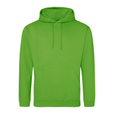 Just Hoods Uniszex laza szabású kapucnis pulóver AWJH001, Lime Green-S férfi pulóver, kardigán
