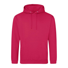 Just Hoods Uniszex laza szabású kapucnis pulóver AWJH001, Lipstick Pink-2XL férfi pulóver, kardigán