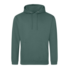 Just Hoods Uniszex laza szabású kapucnis pulóver AWJH001, Moss Green-2XL