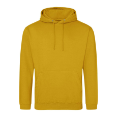 Just Hoods Uniszex laza szabású kapucnis pulóver AWJH001, Mustard-2XL