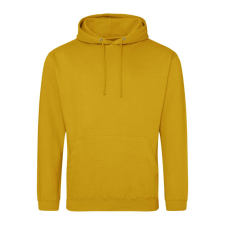 Just Hoods Uniszex laza szabású kapucnis pulóver AWJH001, Mustard-M férfi pulóver, kardigán