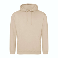 Just Hoods Uniszex laza szabású kapucnis pulóver AWJH001, Nude-M férfi pulóver, kardigán