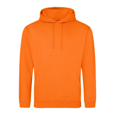 Just Hoods Uniszex laza szabású kapucnis pulóver AWJH001, Orange Crush-2XL