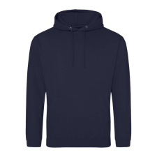 Just Hoods Uniszex laza szabású kapucnis pulóver AWJH001, Oxford Navy-L férfi pulóver, kardigán
