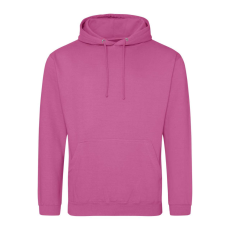 Just Hoods Uniszex laza szabású kapucnis pulóver AWJH001, Pinky Purple-3XL
