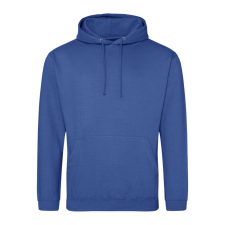 Just Hoods Uniszex laza szabású kapucnis pulóver AWJH001, Royal Blue-M férfi pulóver, kardigán