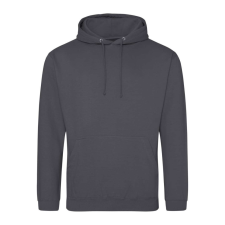 Just Hoods Uniszex laza szabású kapucnis pulóver AWJH001, Shark Grey-M férfi pulóver, kardigán