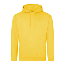 Just Hoods Uniszex laza szabású kapucnis pulóver AWJH001, Sun Yellow-L férfi pulóver, kardigán