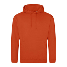 Just Hoods Uniszex laza szabású kapucnis pulóver AWJH001, Sunset Orange-2XL férfi pulóver, kardigán