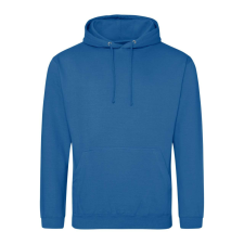 Just Hoods Uniszex laza szabású kapucnis pulóver AWJH001, Tropical Blue-3XL férfi pulóver, kardigán