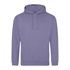 Just Hoods Uniszex laza szabású kapucnis pulóver AWJH001, True Violet-XS