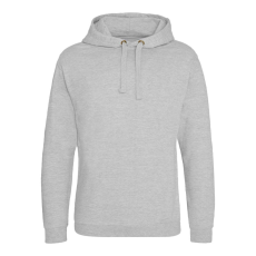 Just Hoods Uniszex laza szabású kapucnis pulóver, zseb nélkül AWJH011, Heather Grey-XL