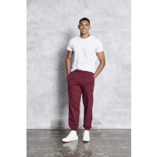 Just Hoods Uniszex nadrág Just Hoods AWJH072 College Cuffed Jogpants -M, Heather Grey női nadrág