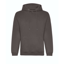 Just Hoods Uniszex organikus kapucnis pulóver AWJH201, Charcoal-2XL férfi pulóver, kardigán