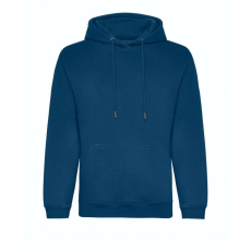 Just Hoods Uniszex organikus kapucnis pulóver AWJH201, Ink Blue-2XL