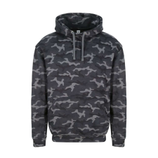 Just Hoods Uniszex terpmintás kapucnis pulóver AWJH014, Black Camo-2XL férfi pulóver, kardigán