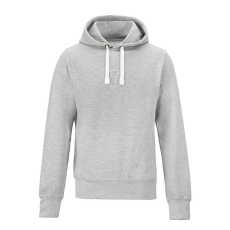 Just Hoods Uniszex vastag oldalzsebes bélelt kapucnis pulóver AWJH100, Heather Grey-M