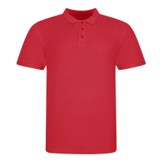 Just Polos JP100 mikropiké unisex galléros póló Just Polos, Fire Red-2XL
